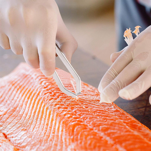 Pinzas de pescado de la mejor calidad, cuchillo de limpieza, pinzas de hueso de pescado, removedor de hueso de pescado alemán de acero inoxidable - Product Image 2