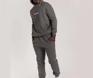 Venta al por mayor Oem Gimnasio Chándal Para Hombres Negro Algodón Chándal Conjunto Hombres Jogger Trajes Turkish Manufacture Company - Product Image 4