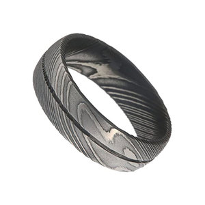 Bagues en acier damas pour hommes, entièrement personnalisées de haute qualité/nouveau modèle Offre Spéciale - Product Image 3
