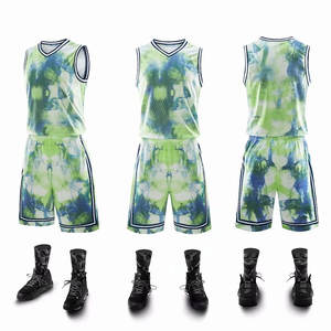 Uniforme de basket-ball à séchage rapide pour adultes vêtements de sport au design unique avec logo nouveau modèle de maillots et shorts - Product Image 2