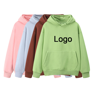 Sweat à capuche surdimensionné en coton épais avec logo personnalisé pour hommes Fabricant de vêtements Sweats à capuche unis avec design personnalisé - Product Image 1