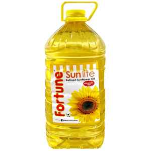 Huile de tournesol végétale raffinée comestible pure pour la cuisine, disponible en tailles 1L, 2L, 3L, 5L, 18L - Product Image 1