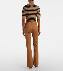 Pantalones Deportivos Premium para Mujer, Cintura Media Elástica, Corte Acampanado, 100% Algodón, Ecológicos, Transpirables, para Yoga, Verano, Decoración con Encaje, ODM - Product Image 5