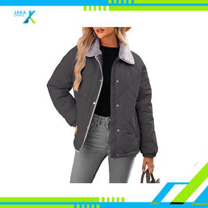 Chaqueta Acolchada de Invierno para Mujer, con Ribete de Piel de Oveja, Capucha, Transpirable, Ligera, Informal - Product Image 3