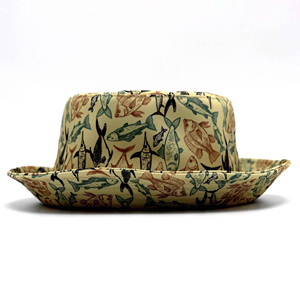 Custom Sublimated Bucket <b>Hats</b> for <b>Men</b> Packable <b>Summer</b> Velour Fabric Sun Beach <b>Hat</b> Casual Fishing Scene Including Fisherman Use - Product Image 4