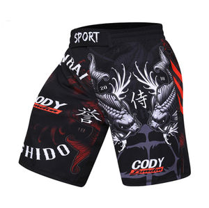 Shorts de MMA Sublimados de Alta Calidad Unisex al por Mayor, Ropa Deportiva de Artes Marciales de Spandex/Poliéster, Ropa de Karate Elástica - Product Image 3