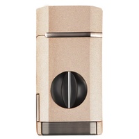 Briquet torche coupe-cigares 2-en-1 en alliage de zinc coupe-vent et coupe-cigares, accessoires pour cigares, outils, cadeaux d'affaires, coffret cadeau