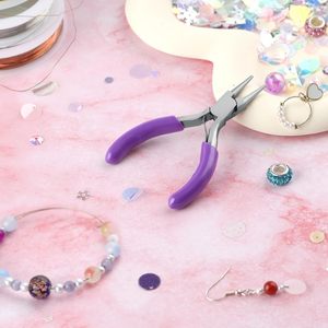 Mini alicates duraderos de punta redonda de acero inoxidable, herramientas pequeñas de fabricación de joyas de 3 pulgadas para doblar el alambre, pedidos de OEM artesanales DIY - Product Image 6