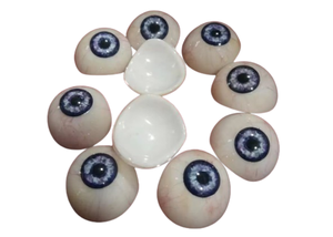OJOS ARTIFICIALES REALISTAS COLOR GRIS PRÓTESIS HUMANAS COLOR PLÁSTICO GRIS 25PCS ...... - Product Image 3