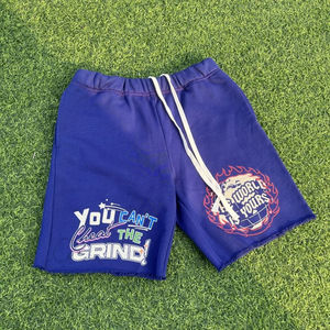 Shorts en molleton français OEM été 2025, impression numérique directe, poids lourd, 100% coton, impression sérigraphique, streetwear, délavé à l'acide, pour hommes - Product Image 2