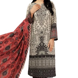Robe pakistanaise cousue OEM avec toutes les tailles disponibles personnalisées 100% Pure Lawn Fashion Women Summer Casual & Party Wear - Product Image 1