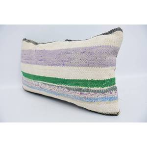 12x20 Multicolor Wool Kantha Patchwork Pillow Vintage Mosaic Paisley Paneled Grape Design Woven Embroidered <b>18x18</b> Print Pattern - Product Image 4