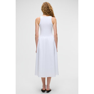 Vestido Ajustado sin Mangas con Cuello Redondo de Popelina para Mujer, Marca GRIMELANGE Catala - Product Image 5