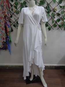 ชุดเดรสชายหาดสำหรับผู้หญิง, เดรสชายหาดสวมใส่สบายตัวกว่าขนาดพิเศษ - Product Image 4