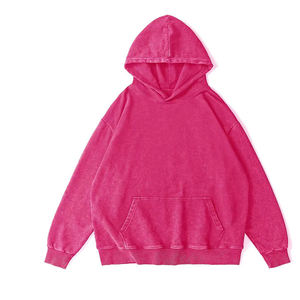 Suéter bordado personalizado sol se desvaneció Sudadera con capucha de algodón peso pesado lavado gota hombro vintage hombres lavado ácido sudaderas con capucha desgastadas - Product Image 4