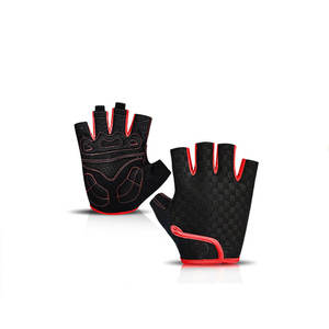 Gants de cyclisme personnalisés unisexes de meilleure qualité, demi-doigts antidérapants en néoprène avec coussinet en cuir pour hommes et femmes pour le sport - Product Image 4