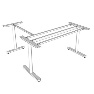 TIO Minimalist L-Shaped Corner <b>Table</b> Legs Metal Iron Furniture Legs <b>for</b> Dining <b>Table</b> <b>Bed</b> & Kitchen-HCTO005 - Product Image 1