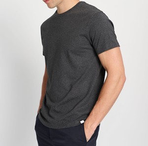 Hombres 220gms 100% algodón camisetas casuales al por mayor personalizado impreso Simple suelta manga corta cuello redondo transpirable diseño sólido - Product Image 1