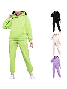 Tenue de Jogging deux pièces pour femmes, pull à manches longues avec capuche, pantalon Long, ensemble de survêtement avec poches - Product Image 6