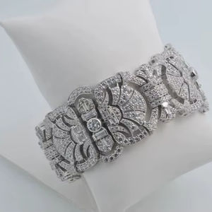 Pendentifs et breloques vintage en argent sterling 925 avec moissanite taille princesse, design filigrane, unisexe, de Adastra Jewelry - Product Image 1