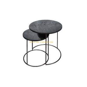 Último diseño Color marrón Metal Hierro Mesas anidadas de gran tamaño Juego de 4 diferentes tamaños Mesa anidada de comedor hecha a mano - Product Image 6