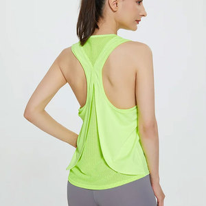 2026 New Arrival Customized Plus Size Women's Stylish Workout Tank <b>Top</b> Breathable Knitted Gym Shirt Online for Sale - Product Image 6