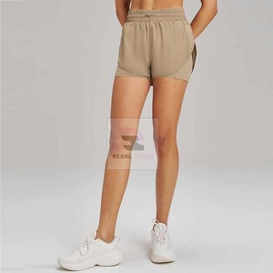 Short de sport unisexe double couche Fitness Running Gym Yoga Shorts avec poche - Product Image 4