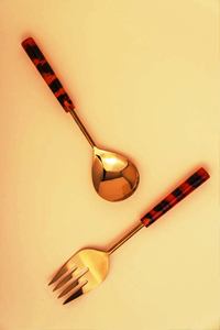Juego de 2 utensilios para ensalada de acacia extra grandes, ecológicos, aptos para lavavajillas, utensilios para ensalada para el hogar y la cocina, hechos en India. - Product Image 4