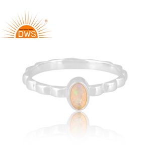แหวนพลอยโอปอลจากเอธิโอเปีย925เงินสเตอร์ลิงธรรมชาติเครื่องประดับออกแบบได้ตามต้องการของขวัญสำหรับผู้หญิง - Product Image 3
