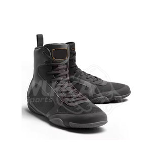 รองเท้าชกมวยกันลื่น ดีไซน์ปี 2025 สำหรับมืออาชีพ สวมใส่สบาย น้ำหนักเบา แบบผูกเชือก รองเท้าฝึกซ้อมมวยปล้ำ MUKKA SPORTS รุ่น MS-BS-02 - Product Image 1