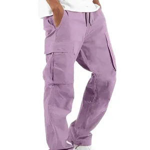 New Arrival Men's Casual <b>Cargo</b> <b>Pants</b> Custom Autumn Japan Style High Waist Loose Fit Lightweight <b>Oversize</b> Trousers Straight - Product Image 1