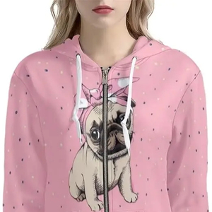 Sweat à capuche zippé unisexe en polyester/coton, haute qualité, couleur personnalisée, logo, respirant, coupe-vent pour hommes - Product Image 2