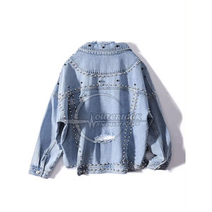 Vestes en jean à manches longues de différentes couleurs Veste en jean à prix de gros Veste en jean pour femmes à prix d'usine - Product Image 3