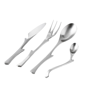 Juegos de cubiertos Cubiertos duraderos Mango de metal Uso en hoteles para el hogar Cubiertos de cuchara de acero inoxidable más vendidos - Product Image 1