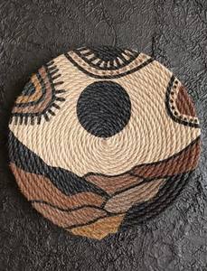 Handmade Jute Printed <b>Placemat</b> Customized <b>Coaster</b> Hanging Wall Art Outdoor Wedding - Product Image 6