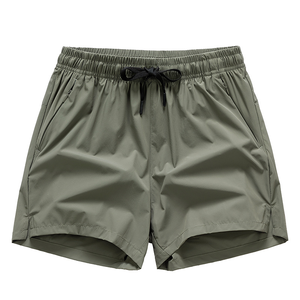 Short de sport décontracté pour homme Short de sport respirant en soie glacée avec poches Short de course à séchage rapide avec cordon de serrage - Product Image 2