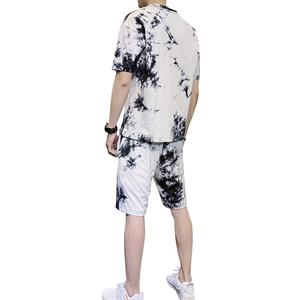 Venta al por mayor 5XL de talla grande conjuntos de Hombre Ropa de entrenamiento de verano 2 pantalones cortos de dos piezas conjunto Jogger Joggers trajes - Product Image 3