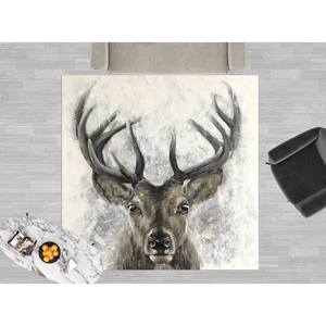 Tapis imprimé en 3D motif cerf : Tapis décoratif animalier, Décoration de loft, Tapis en chenille - Product Image 2