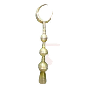 Minarets en laiton faits à la main de haute qualité artisanat arabe de Style religieux avec belle décoration en métal fini polonais - Product Image 1