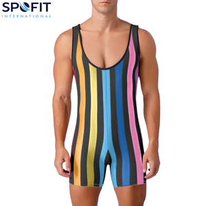 2026 Men's Professional Wrestling Singlet Stretch Lightweight Breathable Quick Dry Sportswear Training Competition Tournaments - Product Image 3