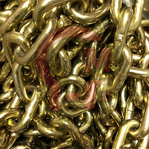 Xích tải mạ kẽm vàng HLM G70, tiêu chuẩn ASTM A391 & NACM, thép hợp kim nặng, hàn chắc chắn, dùng cho vận chuyển & kéo xe - Product Image 6