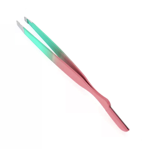 Pinzas para Cejas de Uso Profesional, Acero Inoxidable Alemán, Recubrimiento de Papel para Manicura, Pinzas para Extensión de Cejas - Product Image 1