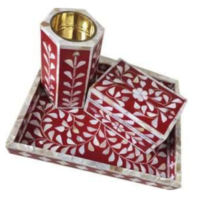 Handmade Mother of Pearl Incense Burner with <b>Bone</b> Inlay Bakhoor Burner for Spring & Summer Incense Holders Fall <b>Season</b> - Product Image 3