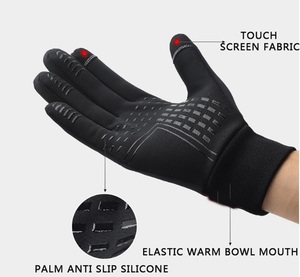Livraison rapide quantité minimale de commande bas personnalisé doux à la mode Top vente gants d'hiver en cuir pour hommes de haute qualité pour un usage quotidien longueur du poignet - Product Image 4