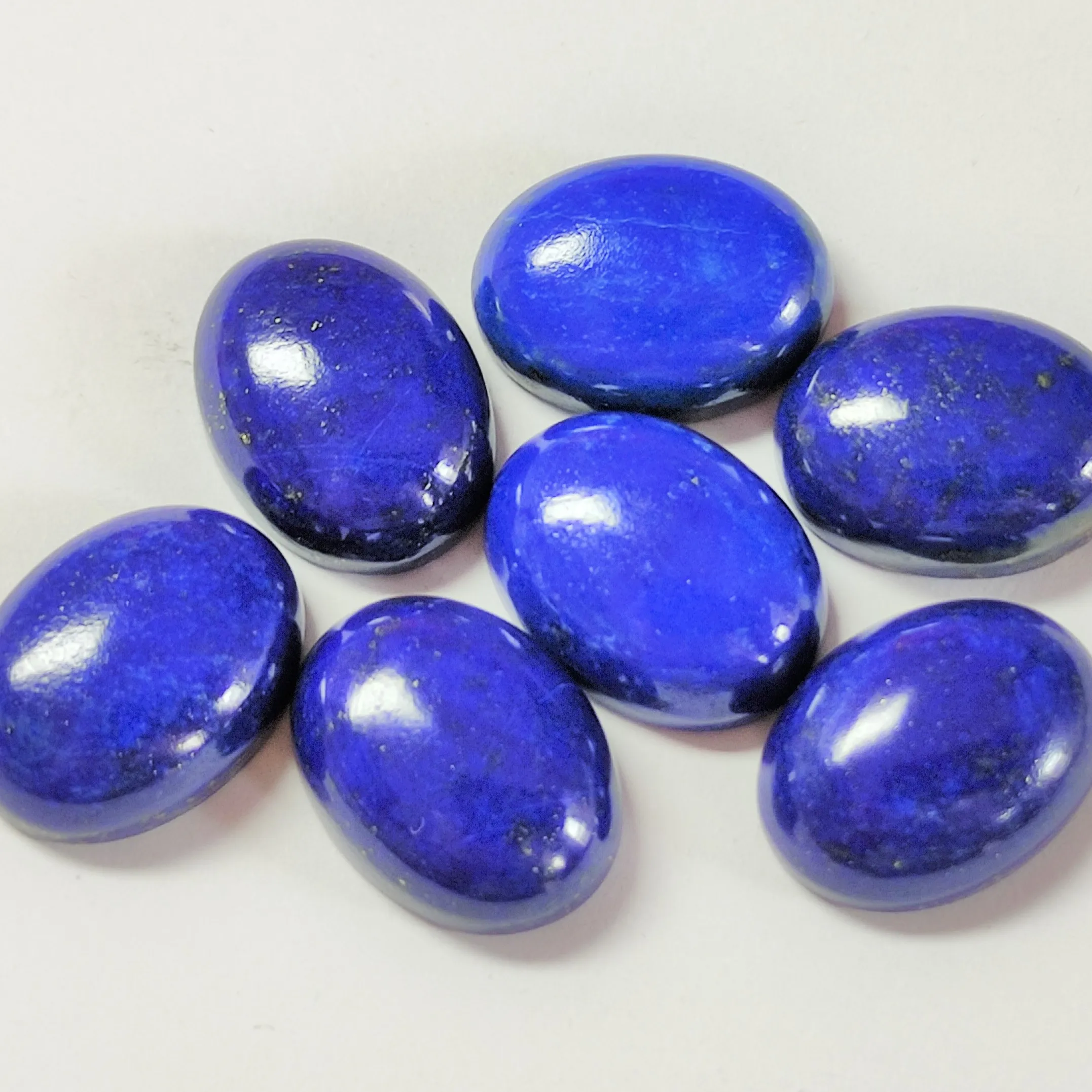 Natural Blue Lapis Lazuli Oval Shape Smooth Cabochon Loose Gemstone For Jewelry Making At Wholesale Price