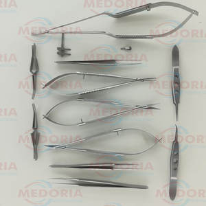 Offre Spéciale Medoria International Ciseaux Pièce Personnalisée Chirurgie De La Main 13 Pcs Yasargil Bulldog Castroviejo Ciseaux Pince À Épiler - Product Image 5