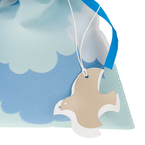 Bolsa de Regalo Ecológica de Tela 30x45cm con Estampado de Nubes Marca Martom para Regalos - Product Image 3