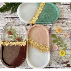 Juego de 3 bandejas de servicio de resina de nuevo diseño puro con la mejor calidad y material a un precio muy asequible - Product Image 1