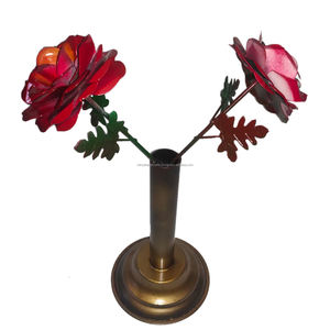 Hot Selling Decorative Golden Finished Handmade Tea <b>Light</b> Holder in Brass for 3 Tea <b>Lights</b> in Leaves and <b>Branches</b> Design - Product Image 4