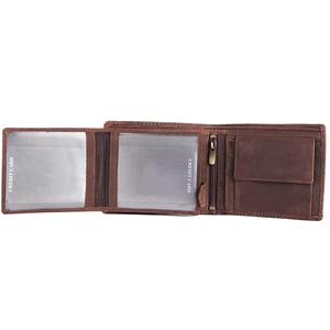 Portefeuille fin pour homme en cuir véritable avec protection RFID et emplacements pour cartes - Product Image 2